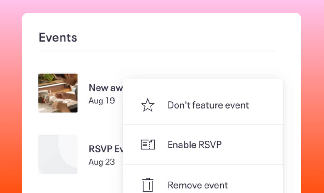 online rsvp