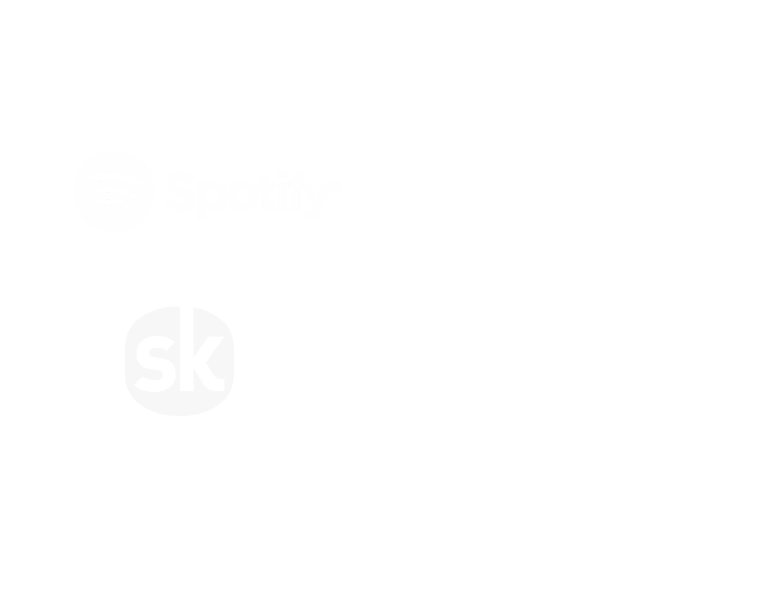 Integration with platforms including Spotify, YouTube, Bandsintown, and more.